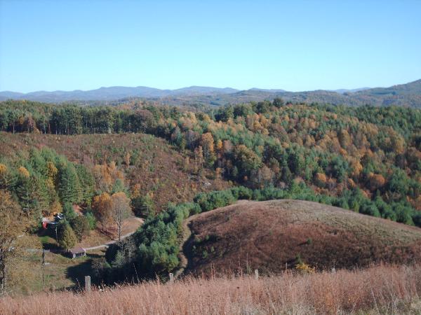 View of Peach Bottom Mountain and Doughton Mountain