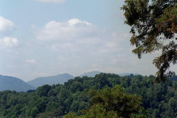 View of Bluff Mountain and Three Top Mountain